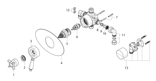 Bristan 1901 Conc Ctric Valve Chrome - N2 Cshcvo C 2 Bristan 1901 Conc Ctric Valve Chrome - N2 Cshcvo C - Image 2