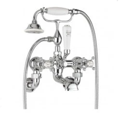 Crosswater Belgravia Crosshead Bath Shower Mixer Deck Mounted - Bl422dc