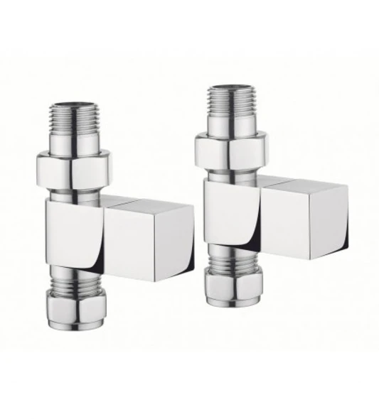 Bauhaus Crosswater Elite Square Straight Rad Valves Chrome - Radvs2 1 Bauhaus Crosswater Elite Square Straight Rad Valves Chrome - Radvs2