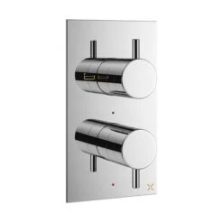 Crosswater Mpro Thermostatic Bath Valve With 2 Way Diverter Chrome - Pro1500rc