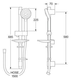 Deva Visualise 5 Function Signature Shower Kit -Grundfos Sales Store deva visualise 5 function signature shower kit 1