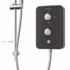 Gainsborough Slim Duo Electric Shower (Piano Black) 8.5kw - GSDPB85