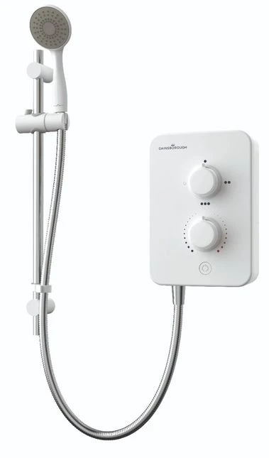Gainsborough Slim Mono Electric Shower (White) 9.5kw - GSM95 1 Gainsborough Slim Mono Electric Shower (White) 9.5kw - GSM95