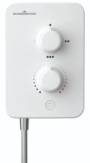 Gainsborough Slim Mono Electric Shower (White) 9.5kw - GSM95 2 Gainsborough Slim Mono Electric Shower (White) 9.5kw - GSM95 - Image 2