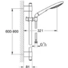 Grohe Rsh Solo Rail Set 900Mm Flex 27273000