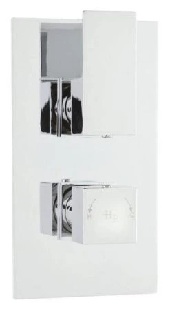 Hudson Reed Art Twin Conc Thermostic Valve Rec Plate - Art3210