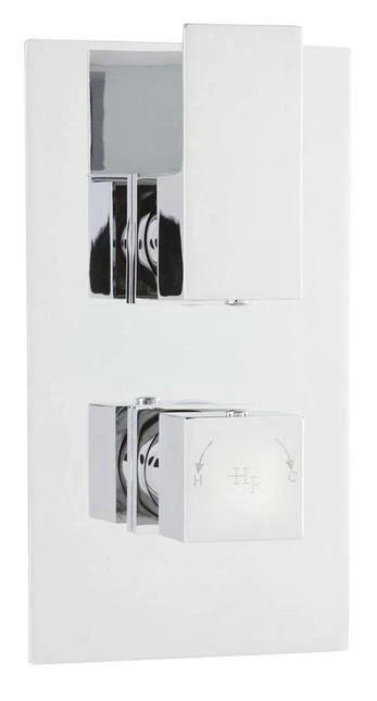 Hudson Reed Art Twin Conc Thermostic Valve Rec Plate - Art3210 1 Hudson Reed Art Twin Conc Thermostic Valve Rec Plate - Art3210