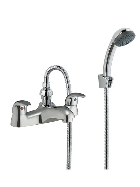 MX 3/4" Bath Shower Mixer With Shower Kit (Chrome) - RQE 1 MX 3/4" Bath Shower Mixer With Shower Kit (Chrome) - RQE