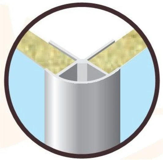 Rearo Selkie 2.4M External Corner Profile Finishing Trim (Satin Silver) 2 Rearo Selkie 2.4M External Corner Profile Finishing Trim (Satin Silver) - Image 2