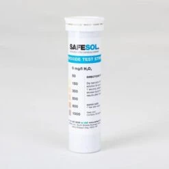 Safesol Test Strips That Measure 0-1000ppm Peroxide (Qty 100) - TS100-0-1000