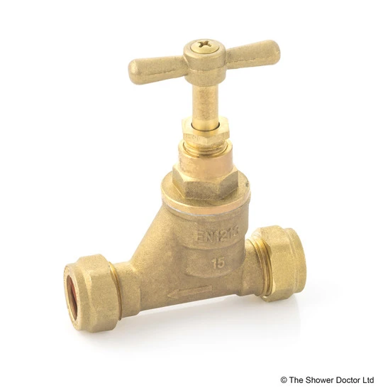 City Plumbing Stopcock Brass 15mm 1 City Plumbing Stopcock Brass 15mm
