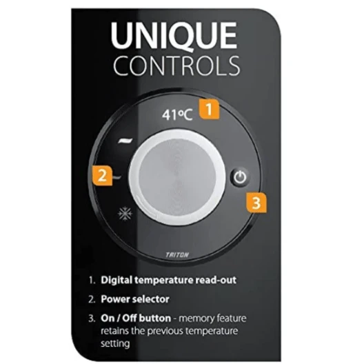 Triton Amore Duelectm Electric Shower White 9.5kW - GEAMDU91 4 Triton Amore Duelectm Electric Shower White 9.5kW - GEAMDU91 - Image 4