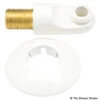 Trevi Shower Kit Wall Elbow White
