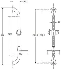 Triton Archie Extended Riser Rail W/C - Tsarchiekext -Grundfos Sales Store triton archie extended riser rail w c tsarchiekext 1