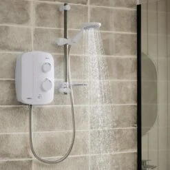 Triton AS2000SR Thermostatic Power Shower White/Chrome - TAS2000SR -Grundfos Sales Store triton as2000sr thermostatic power shower white chrome tas2000sr 3