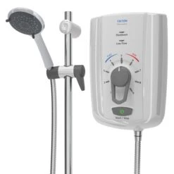 Triton Omnicare Design 8.5Kw Electric Shower With Extended Kit - Cincdes08w -Grundfos Sales Store triton omnicare design 8 5kw electric shower with extended kit cincdes08w