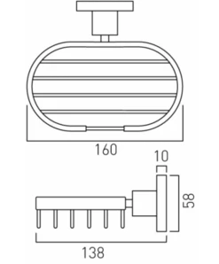 Vado Elements Soap Holder Wall Mounted (Chrome) - Ele-182A-C/P -Grundfos Sales Store vado elements soap holder wall mounted chrome ele 182a c p 1