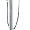 Vado Life Bath Shower Mixer With Shower Kit Single Lever Floor Mounted : Chrome - Lif-133+K-C/P