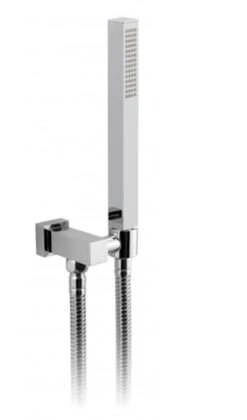 Vado Mix Single Function Mini Shower Kit With 150Cm Shower Hose And Bracket With Integrated Outlet (Chrome) - Mix-Sfmkwo-C/P