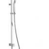 Vado Single Function Slide Rail Shower Kit With Overhead Shower And Integral Diverter - WG-RRK/DIV/SQ-148-C/P