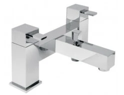 Vado Tã© 2 Hole Bath Shower Mixer Deck Mounted Without Shower Kit: Chrome - Te-130-C/P