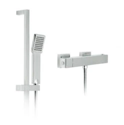 Vado Té Square Exposed Thermostatic Shower Valve 1/2""(Chrome) - Wg-Tebox149-1/2-C/P